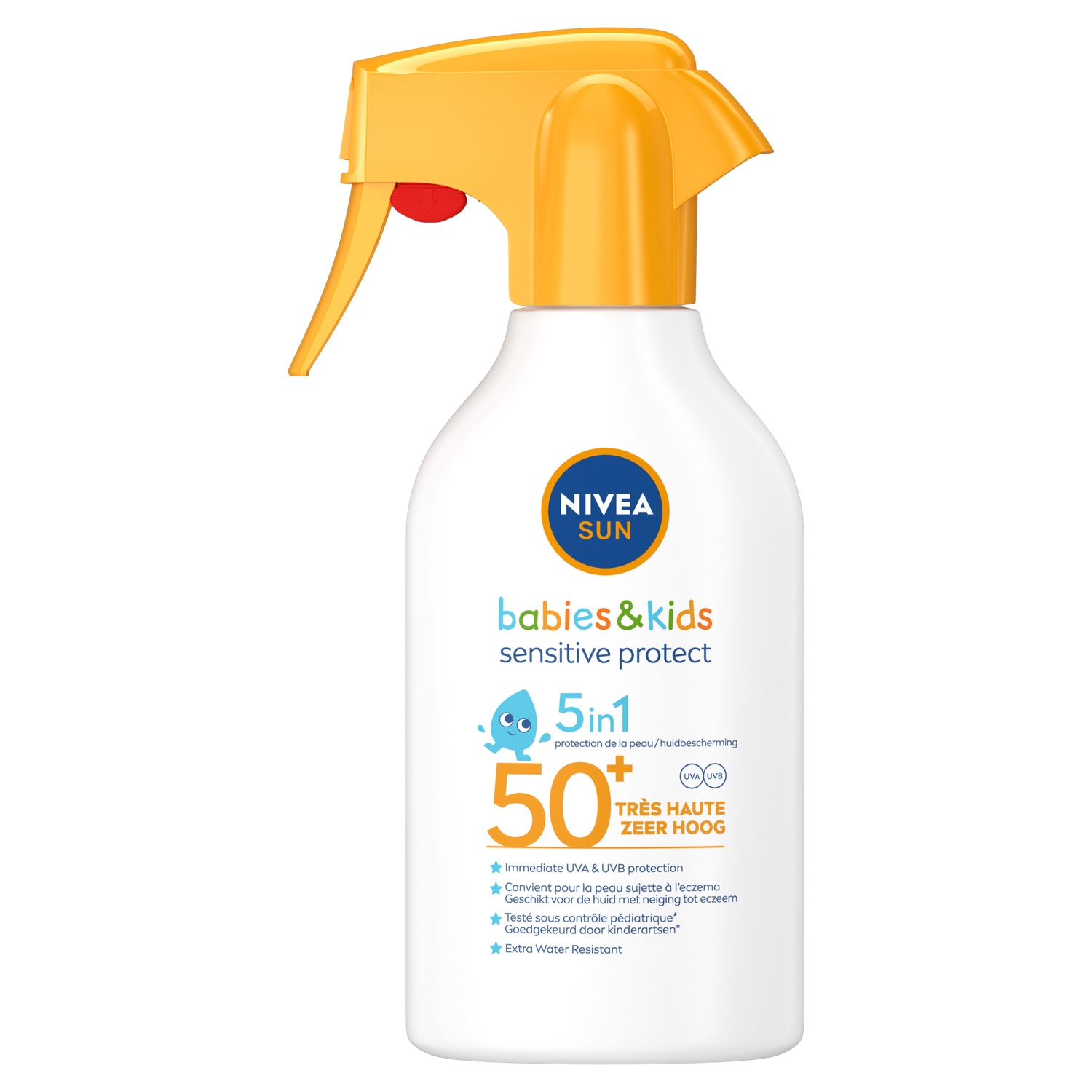 Spray solaire enfants Sensitive Protect 5 en 1 SPF 50+ 250 ml - NIVEA
