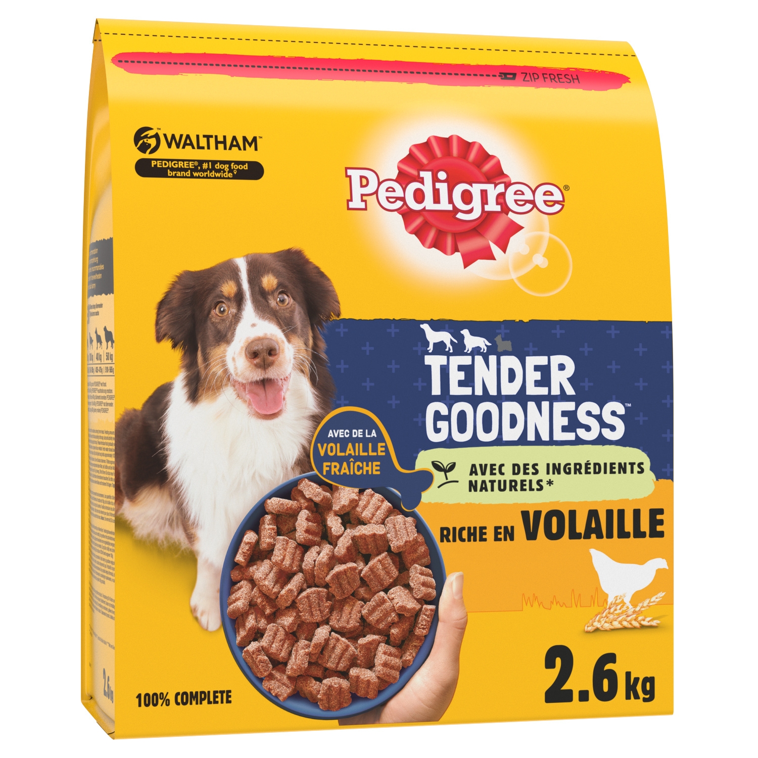 Croquettes pour chien adulte Tender Goodness volaille 2,6 kg - PEDIGREE