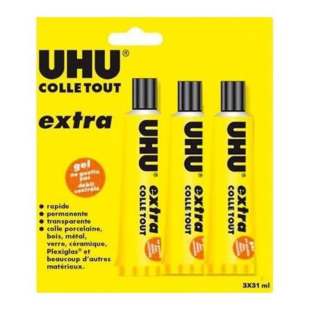 Colle tout Extra gel 3 x 31 ml - UHU