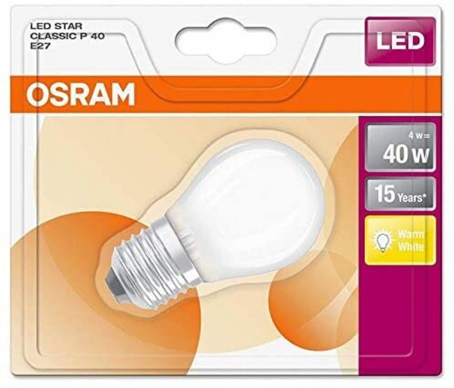 Osram Ampoule Led Sphérique Verre Dépoli 4w=40 E27 Chaud - OSRAM