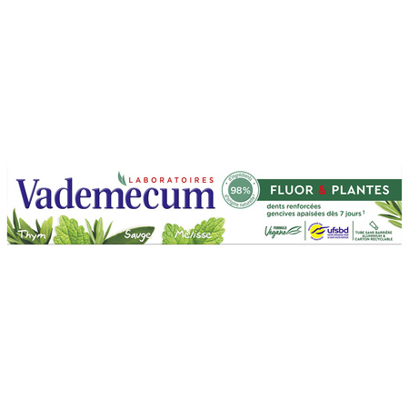 Dentifrice fluor plantes 75 ml - VADEMECUM