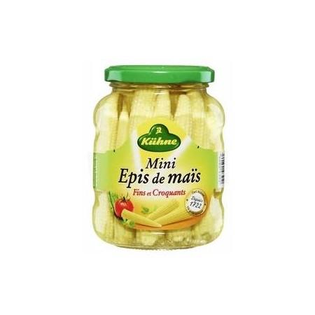 Fine and crunchy baby corn cobs 190 g - KUHNE