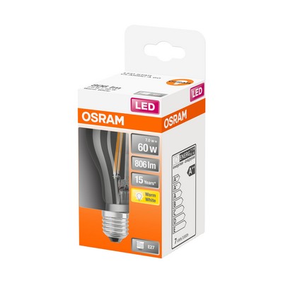 Ampoule Led Standard E27 Osram 5,9w Blanc Chaud 2700k 806 Lm 15000h - OSRAM