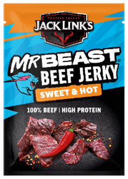 25g Cr Beef Jerky Hot J Links