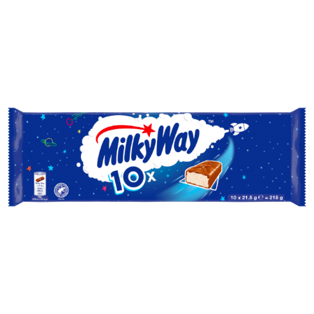 Barres chocolatées lot de 10 x 21,5 g - MILKY WAY