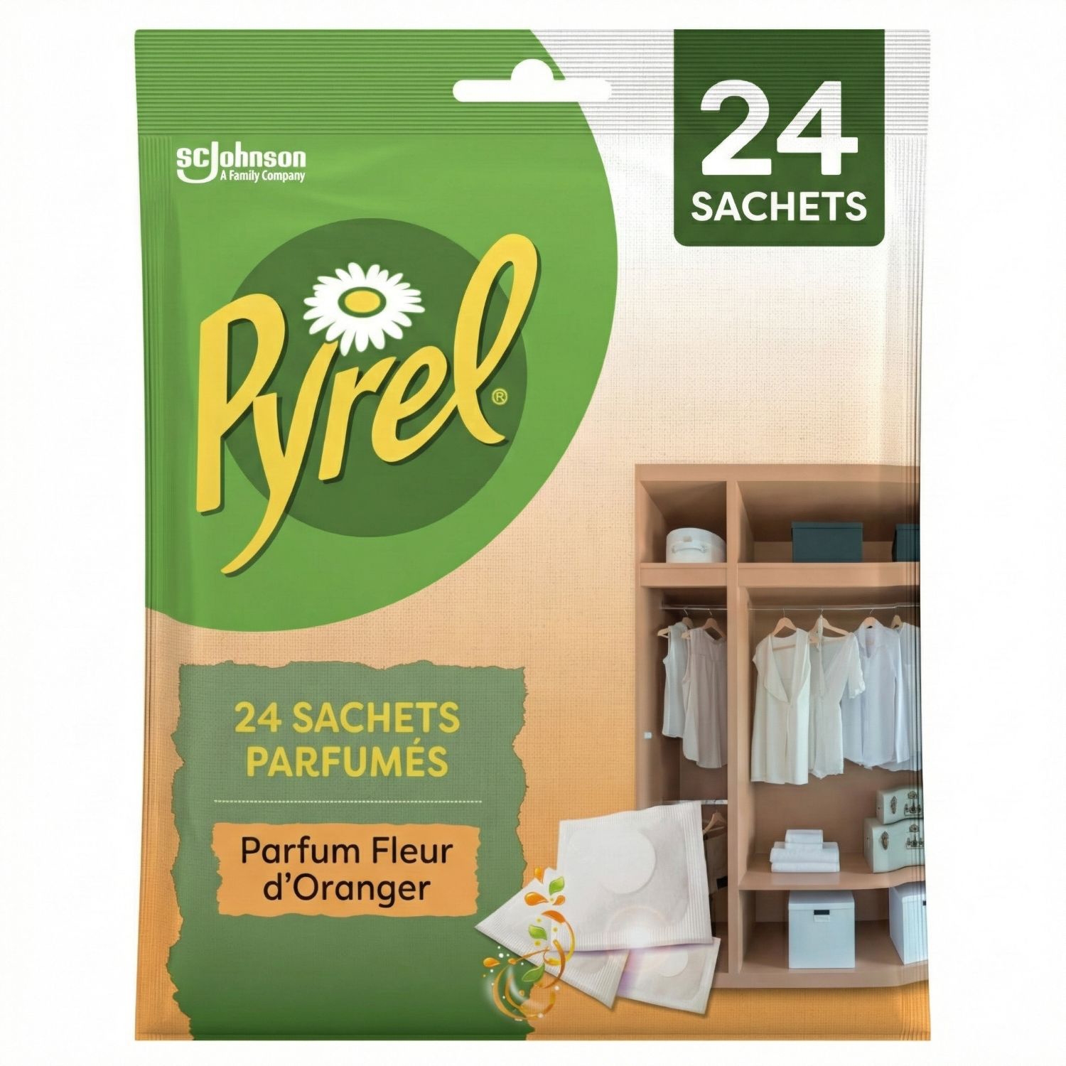 أكياس معطرة مضادة للعث بزهر البرتقال x24 - PYREL