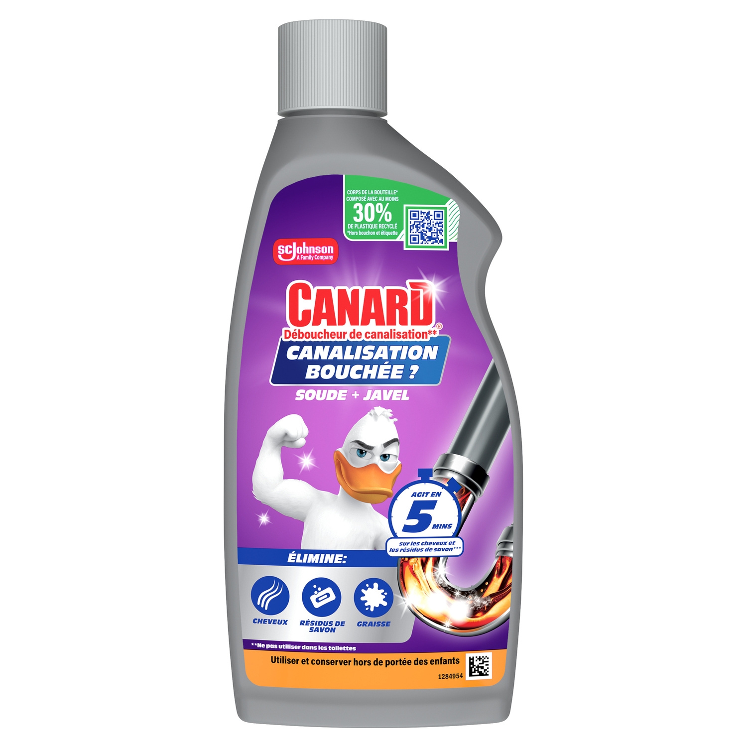 Déboucheur canalisations Canalisation bouchée, gel, 500 ml - CANARD WC