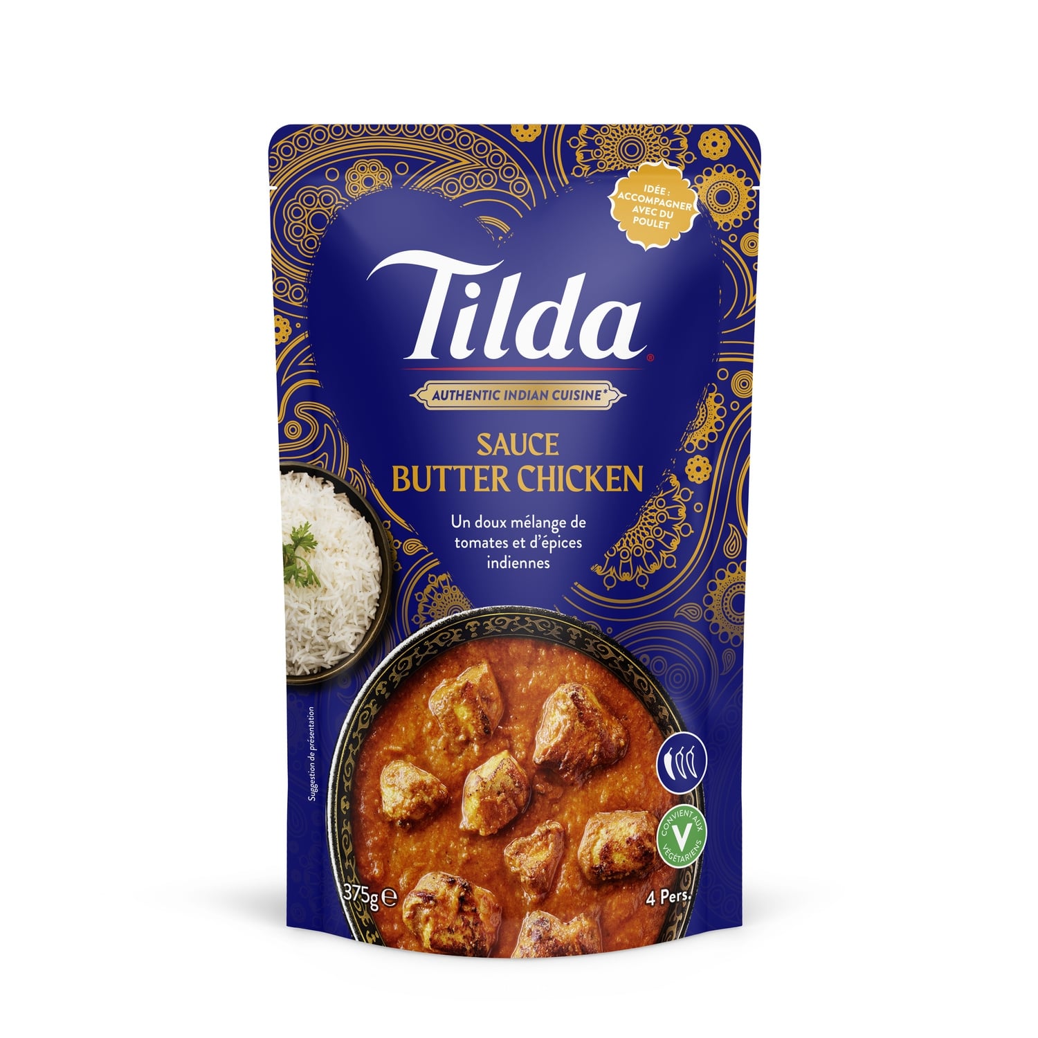 Poşette butter chicken sos 375 g - Tilda