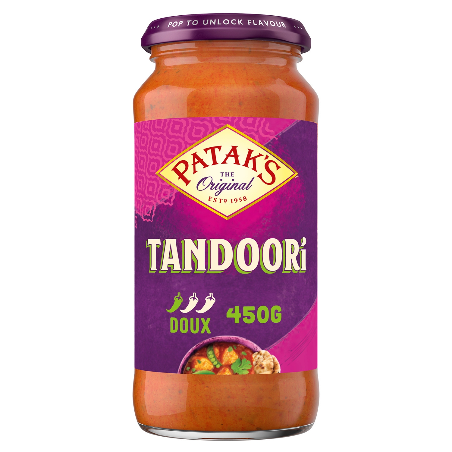 Mild Tandoori Sauce 450 g - PATAK'S
