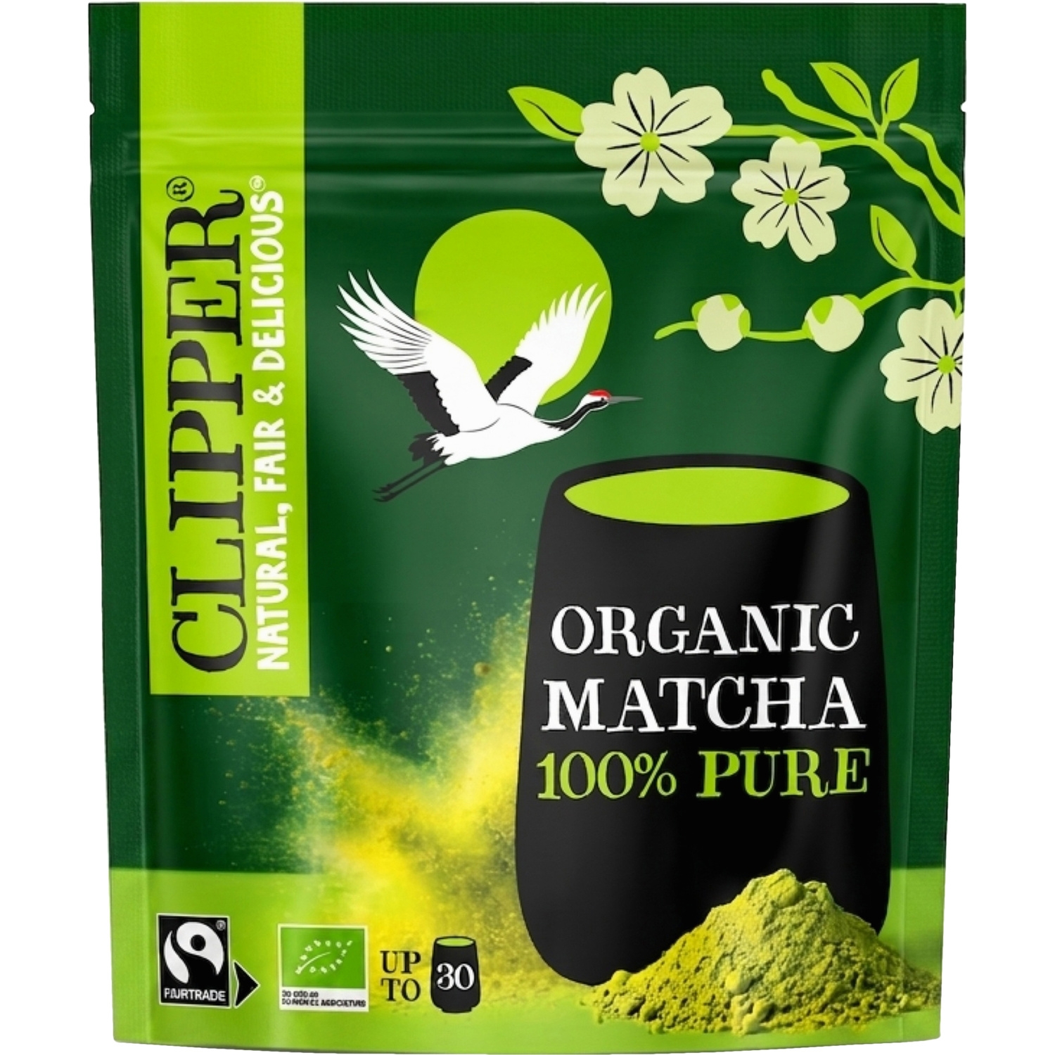 Thé matcha bio 100 % pur en poudre 35 g - CLIPPER