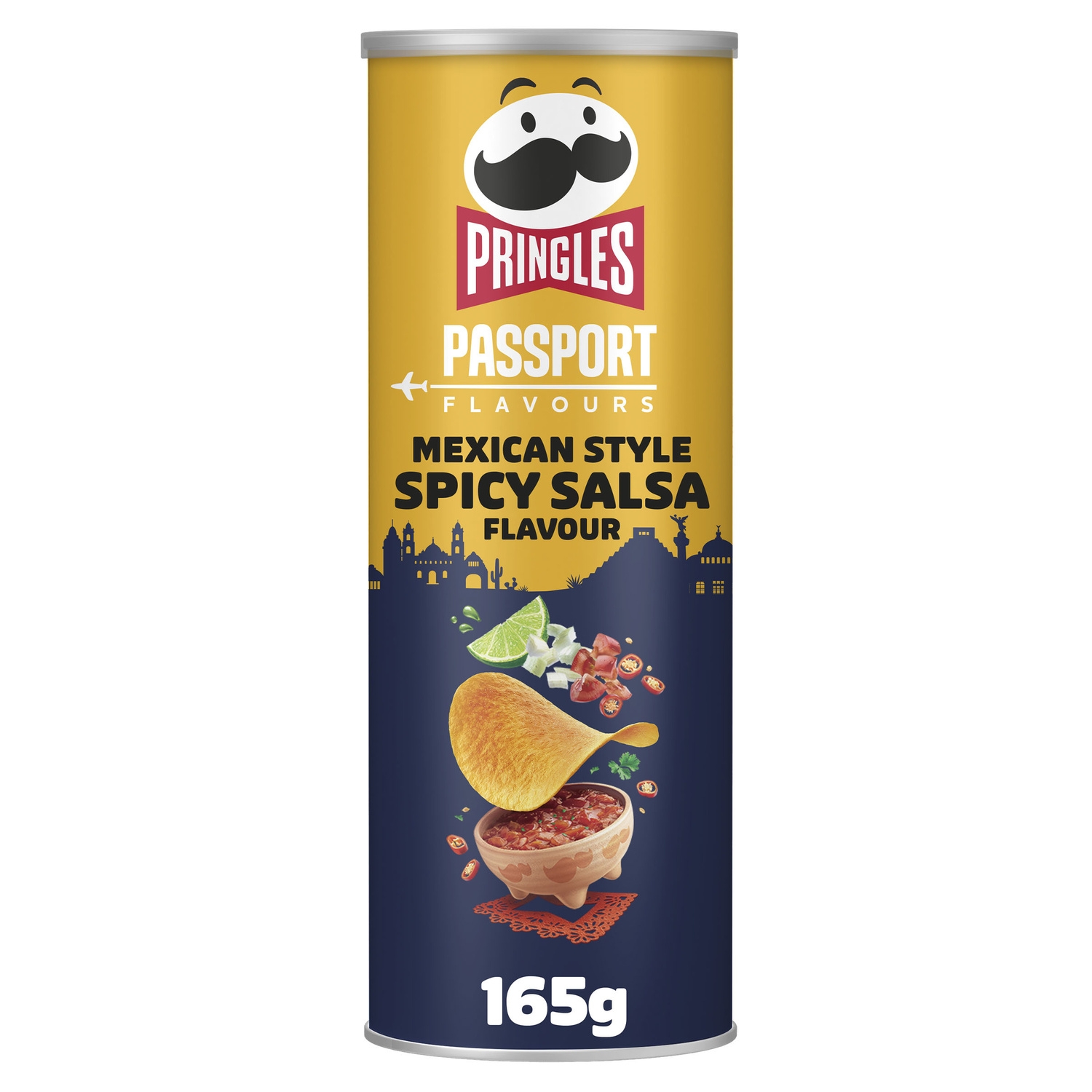 Patatine gusto salsa piccante alla messicana Passport 165 g - PRINGLES
