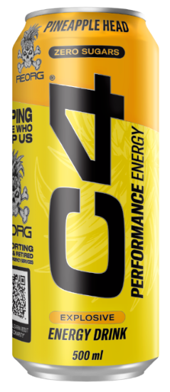 50cl C4 Energy Pineapple Can