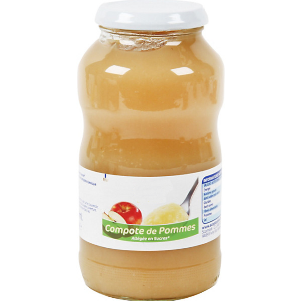 Compote de pommes allégée en sucres 72 cl