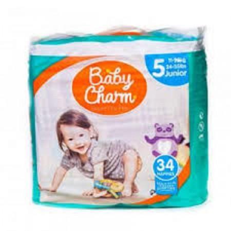 Couches Super Dry taille 5 Junior 11-25 kg x34 - BABY CHARM