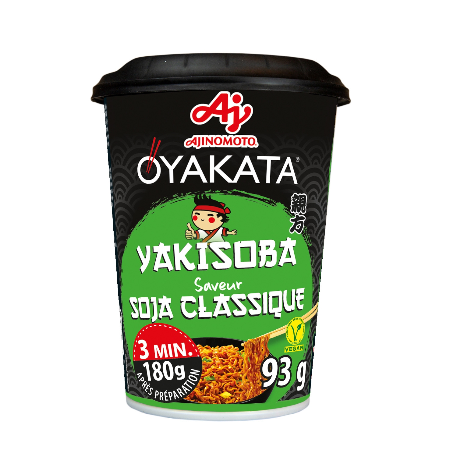 Nouilles sautées Yakisoba saveur soja classique vegan 93 g - OYAKATA
