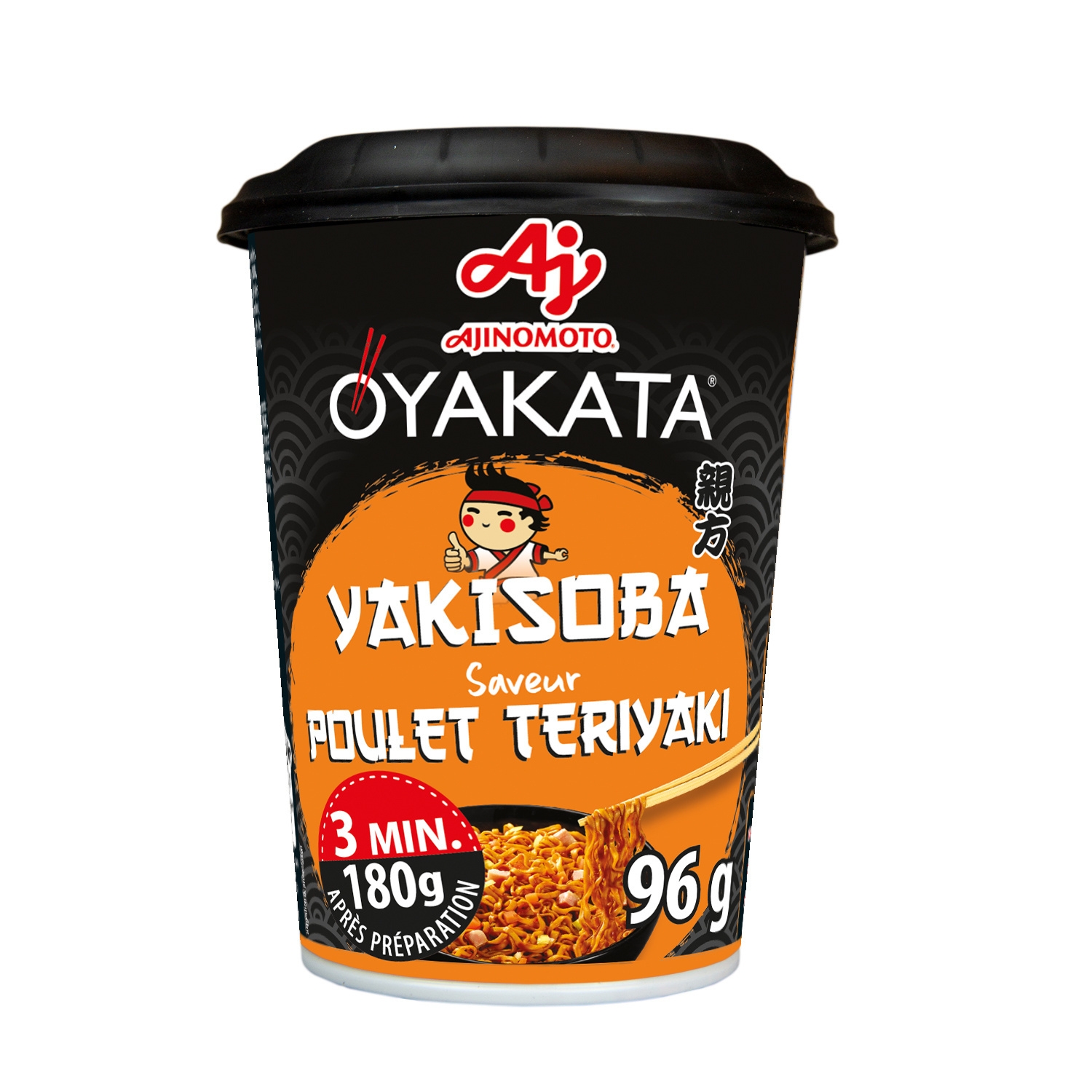 Fideos instantáneos Yakisoba sabor pollo teriyaki 96 g - AJINOMOTO