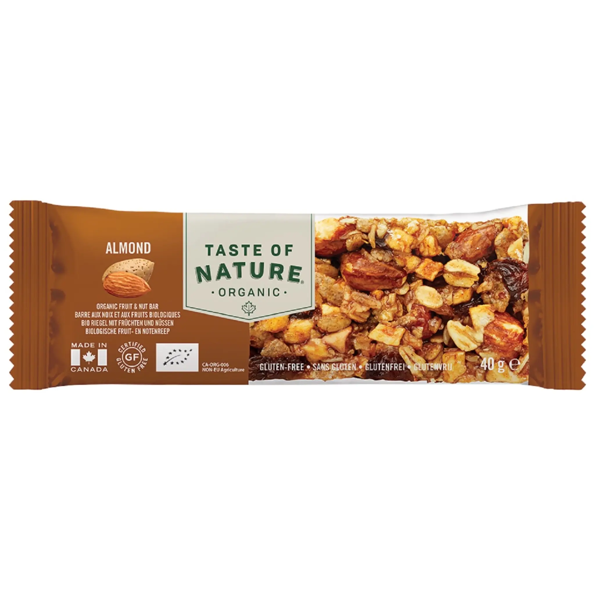 Thanh hạnh nhân hữu cơ 40g - TASTE OF NATURE