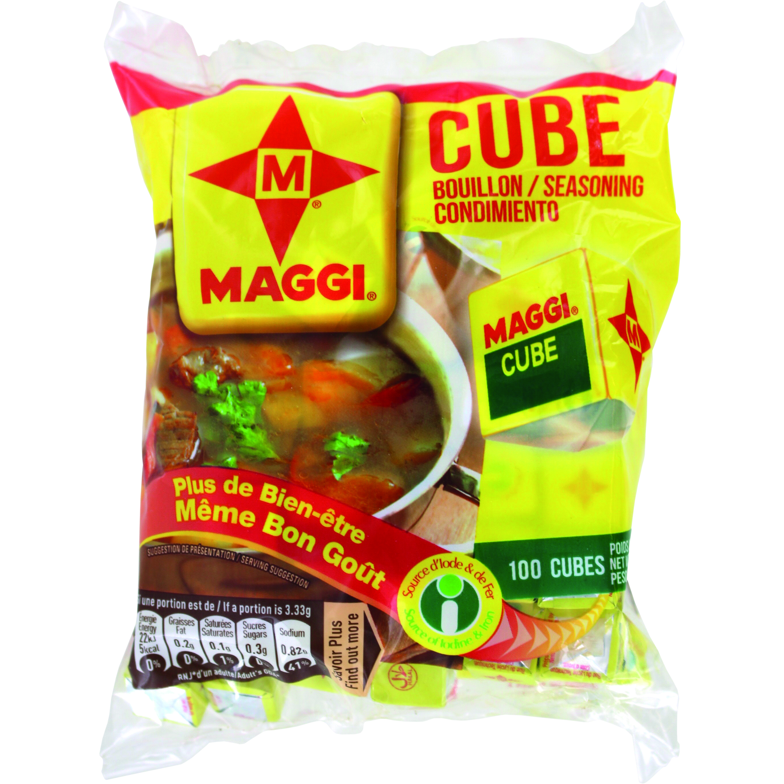 Bouillon Cube Etoile (25 X 100 X 4 G) Halal - MAGGI