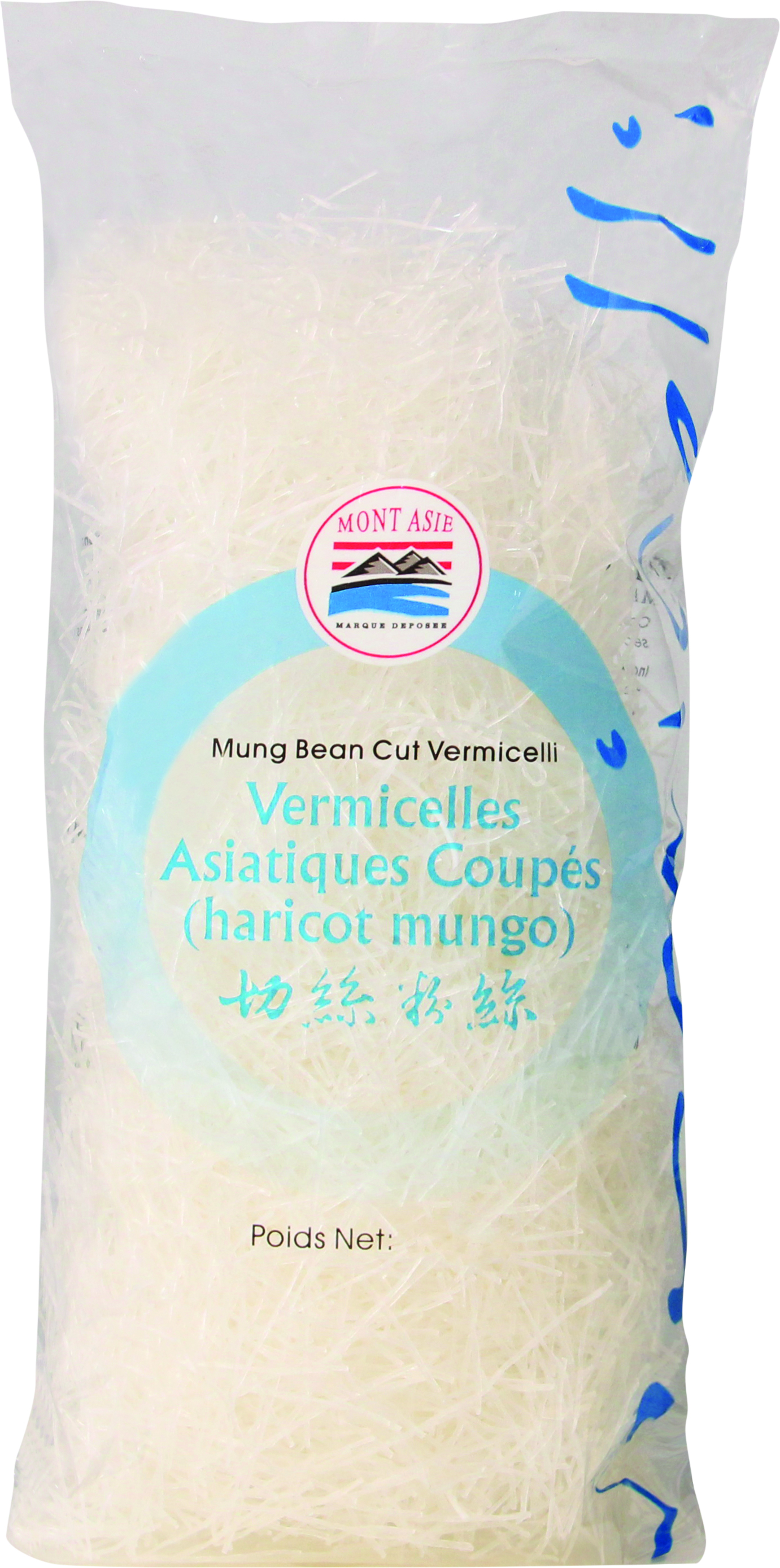 Vermicelle De Haricot Mungo Coupe 250g Nl/fr - MONT ASIE