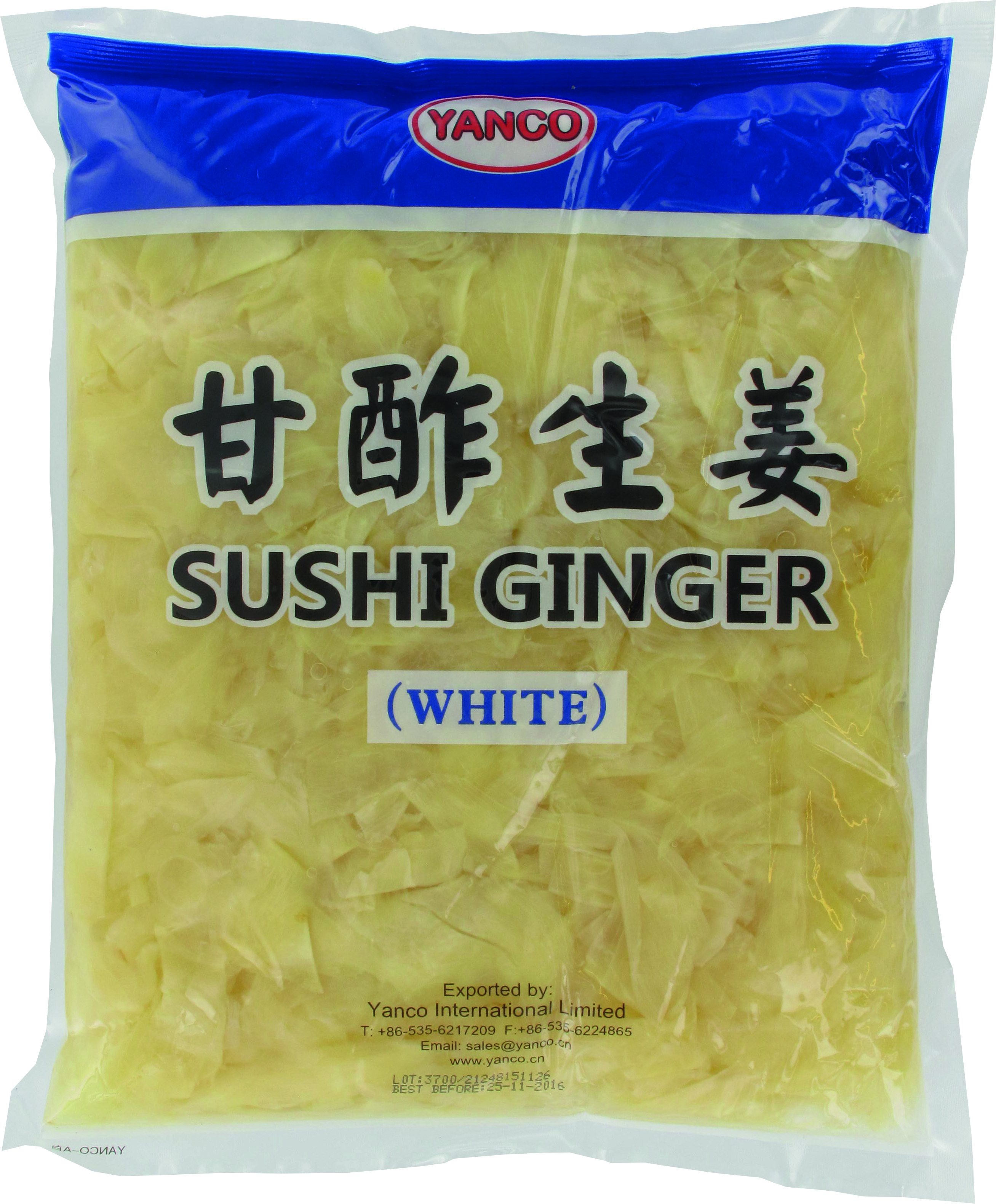 Gingembre Pour Sushi (blanc) 1.5 Kg - Yanco