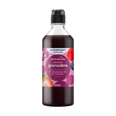 Concentré sans sucres saveur grenadine 440 ml - SODASTREAM
