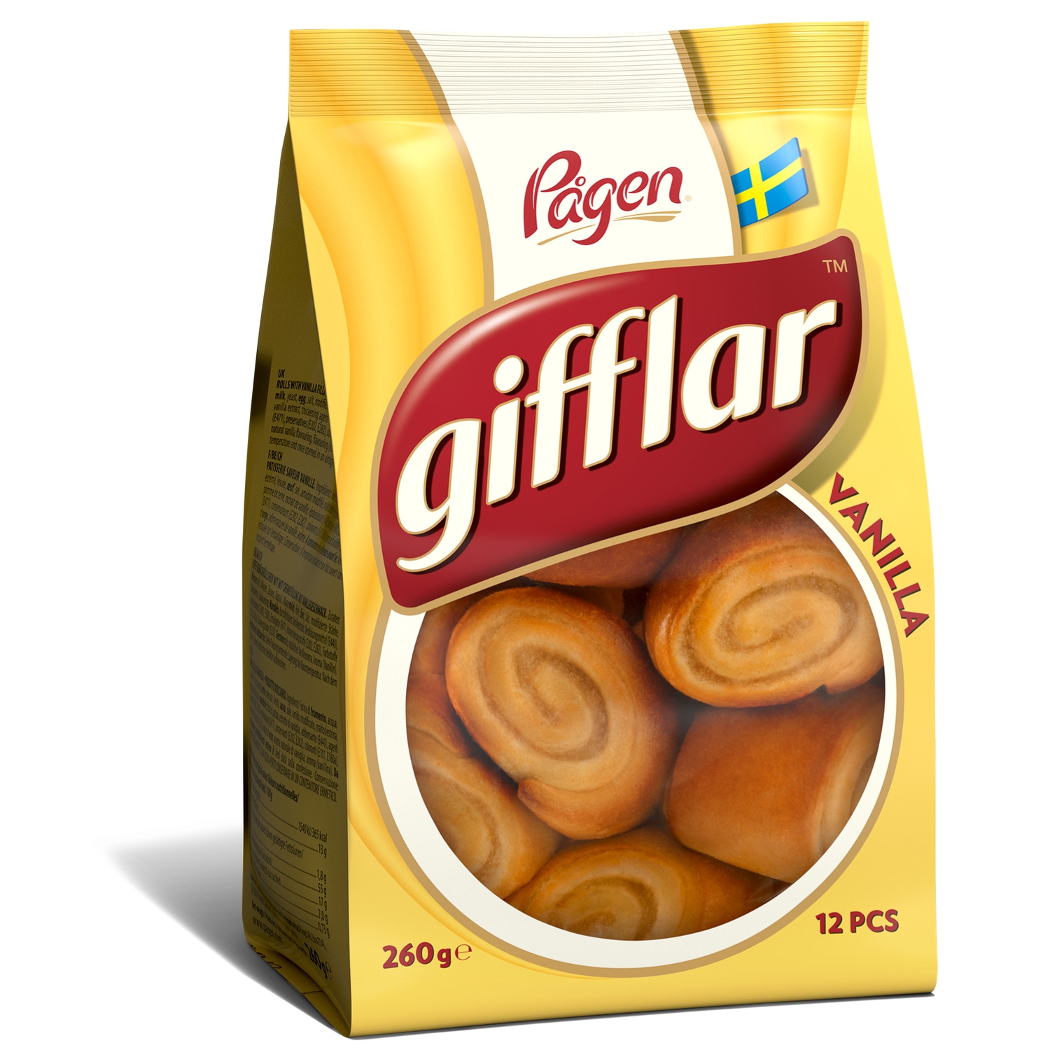 Biscuits Gifflar Vanille 260g - PÅGEN