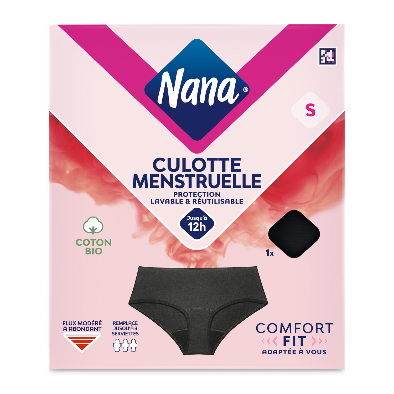 Culotte menstruelle coton bio taille S - NANA