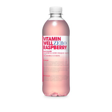 500ml Vitamin Well Zero Raspbe