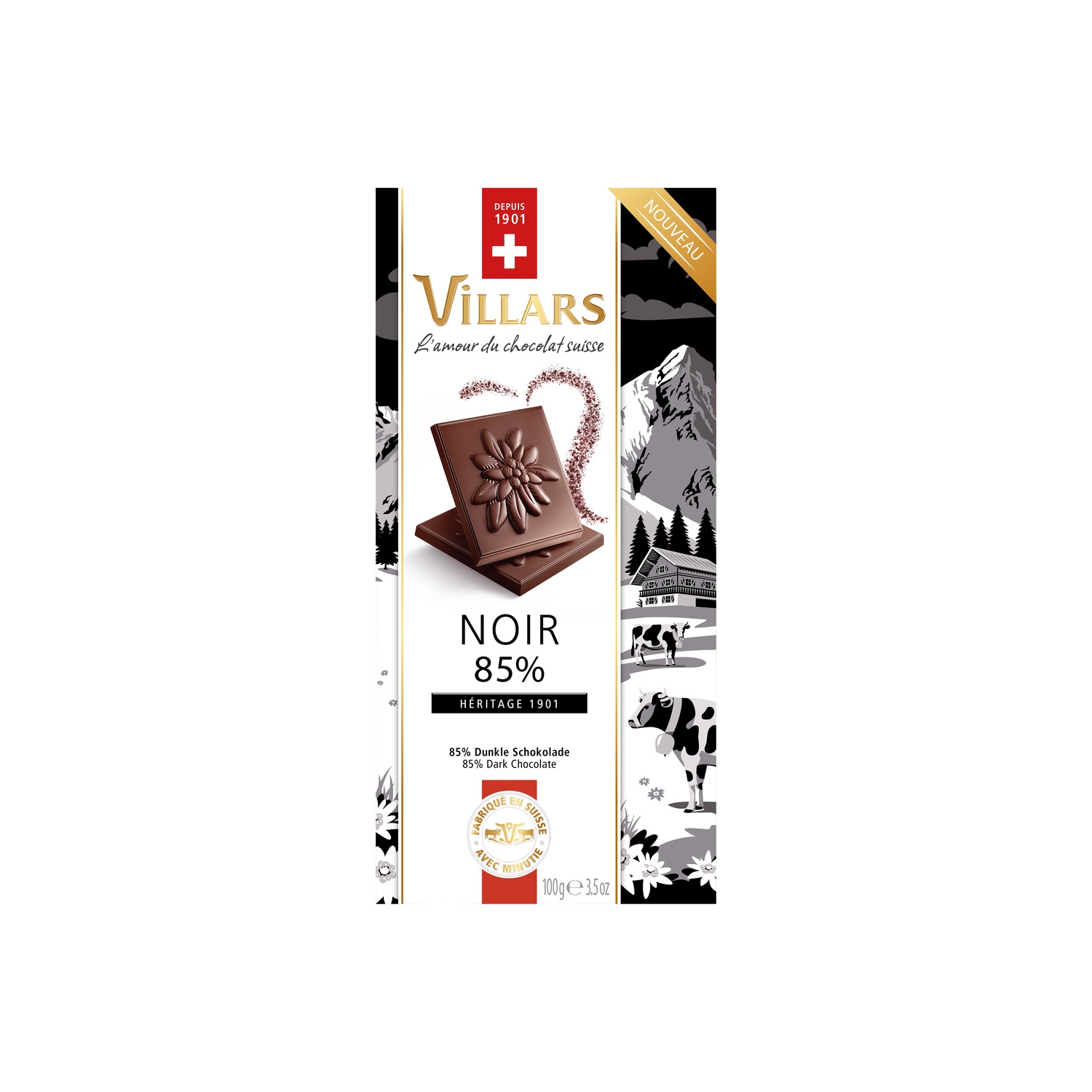 85 % Héritage Dark Chocolate 100 g - VILLARS