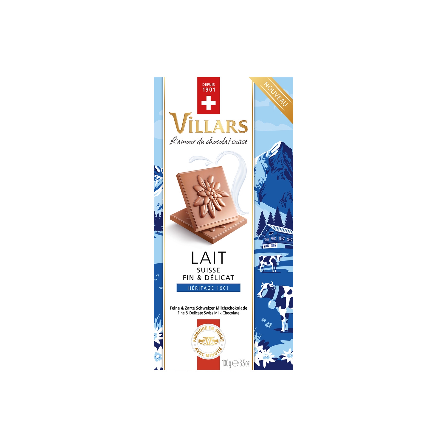 Chocolate con leche suizo 100 g - VILLARS