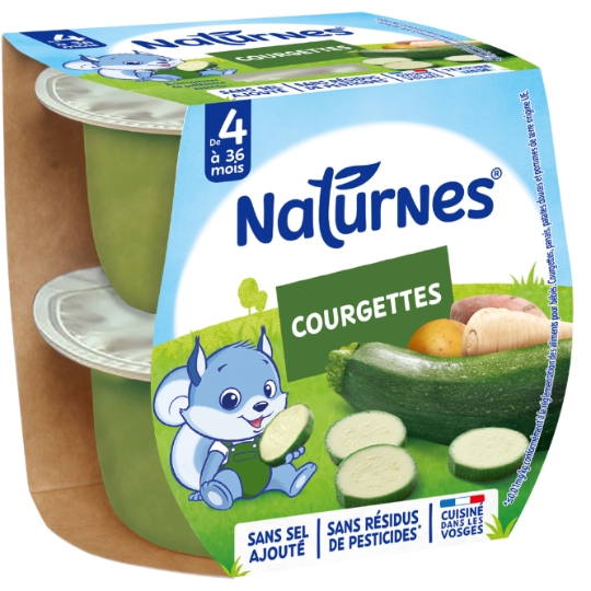 Chậu bí xanh từ 4 tháng 2x130g NATURNES - NESTLE - NESTLÉ