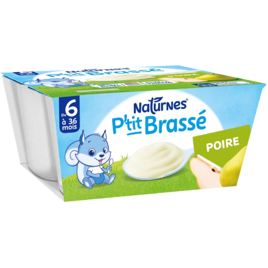 Грушевые десерты P'tit Brassé Baby для детей от 6 месяцев 4x100г - NESTLE - NESTLÉ