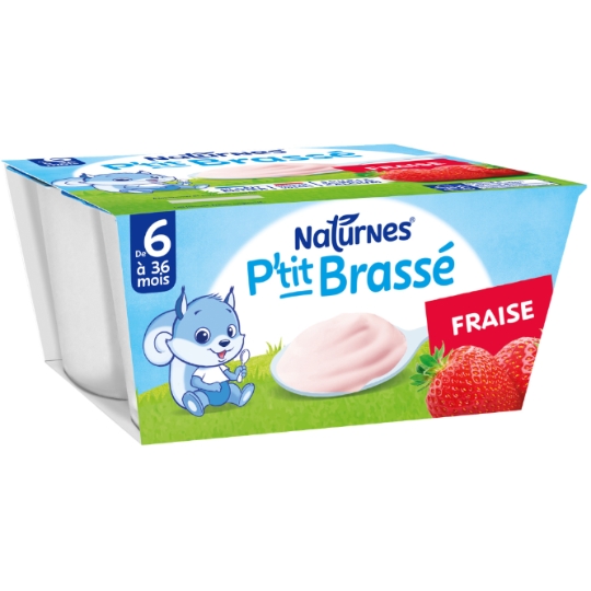 Клубника заваренная P'tit с 6 месяцев 4х100г - NESTLE
