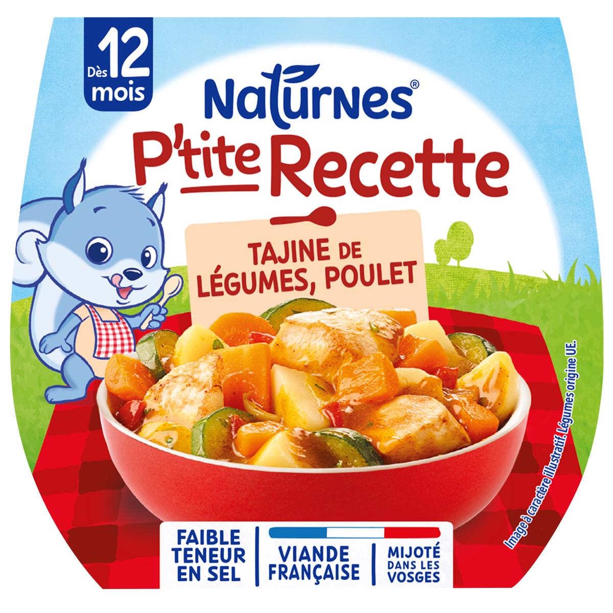 Comida para bebés a partir de 12 meses receta tagine de pollo P'tite 200g - NESTLÉ