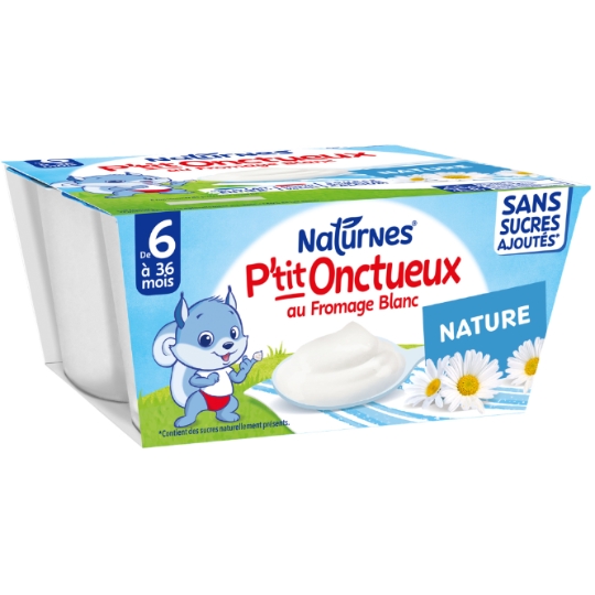 Ptit Unctueux com queijo branco a partir de 6 meses 4x90g - NESTLE