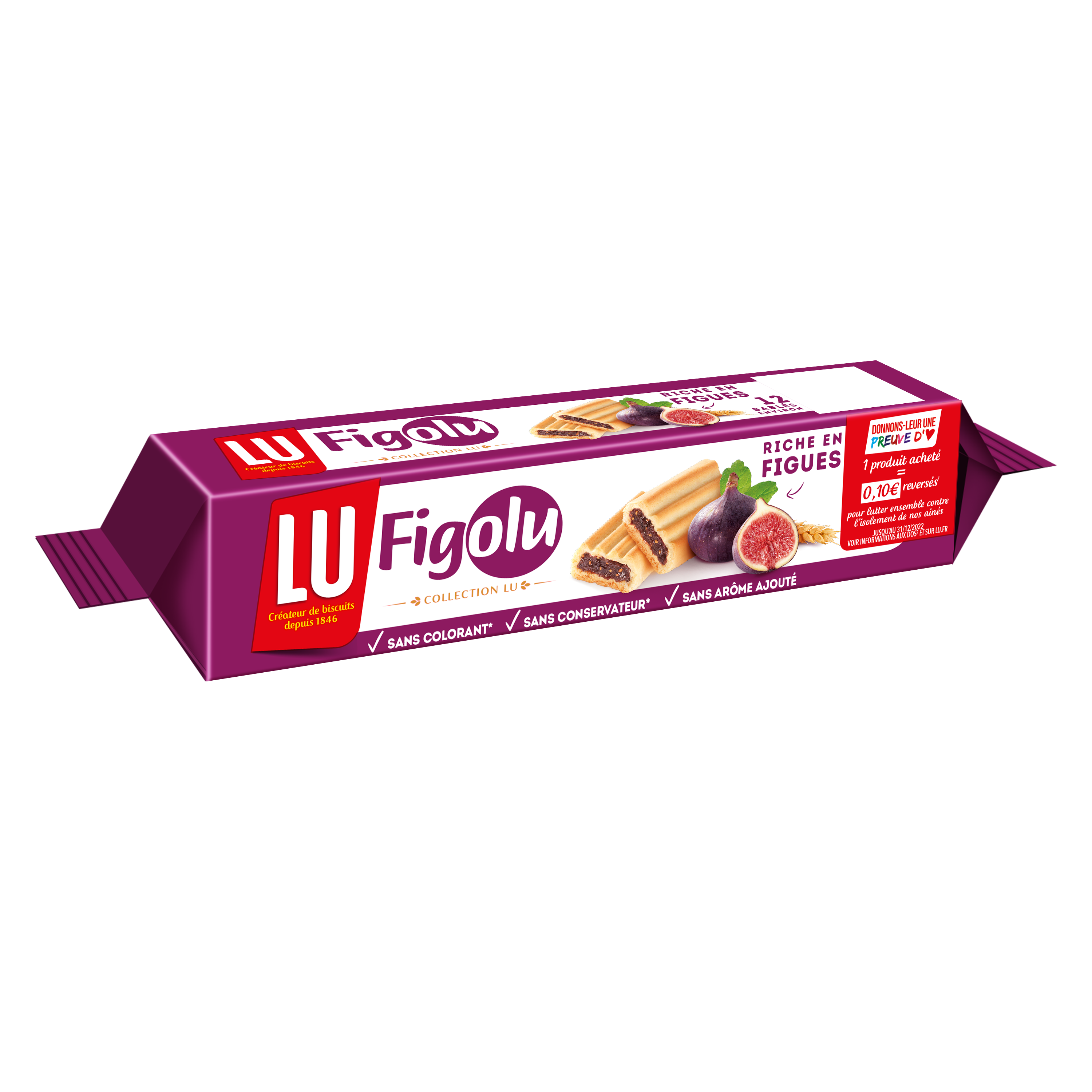 Figolu biscotti ripieni ai fichi x12 - LU