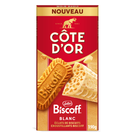 Biscoff Blanc 190g - CÔTE D'OR