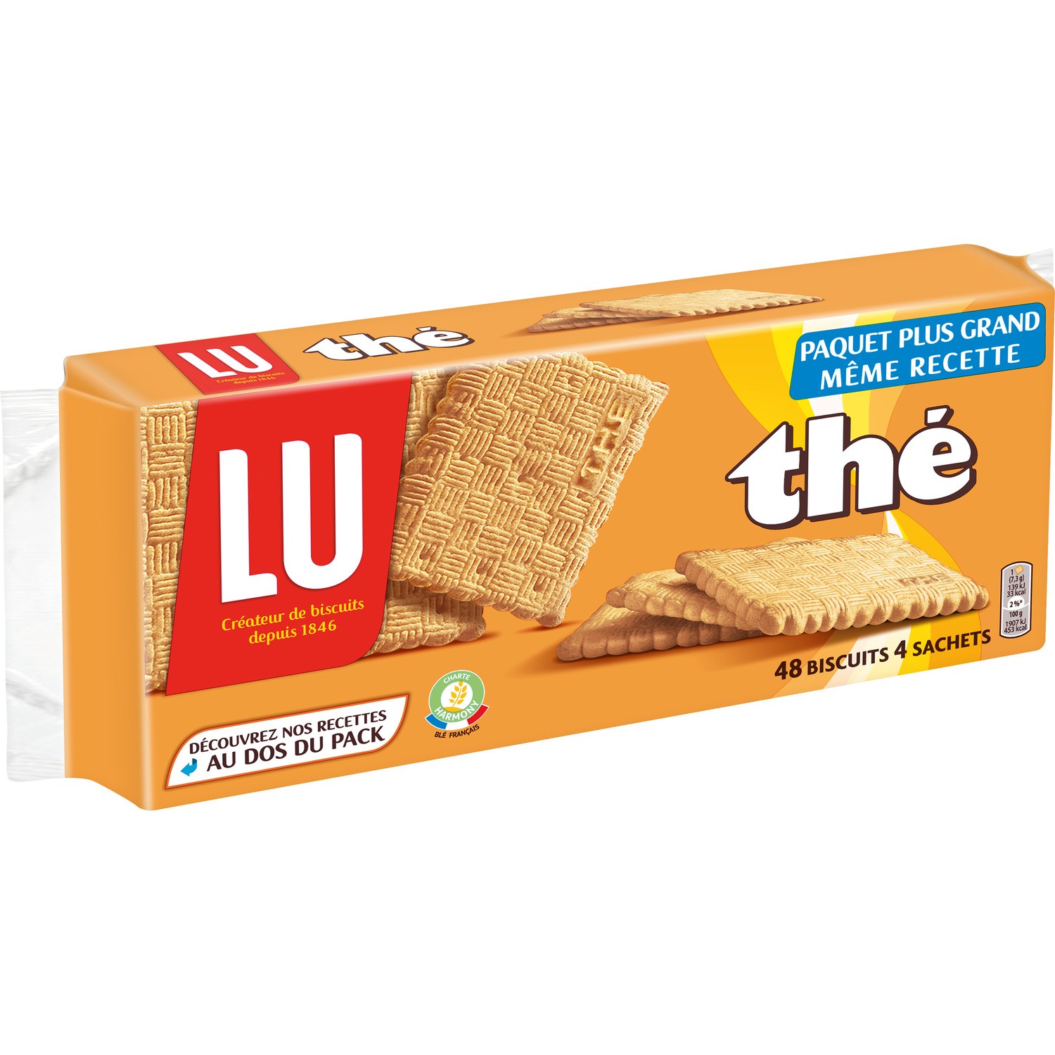 Biscuits secs Thé 48 biscuits 350 g - LU