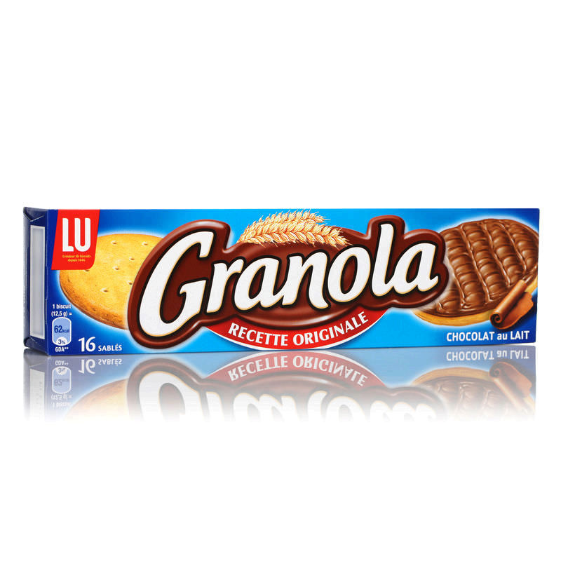Granola Mapishi ya Asili biskuti sablé za chokoleti ya maziwa x16 200g - LU