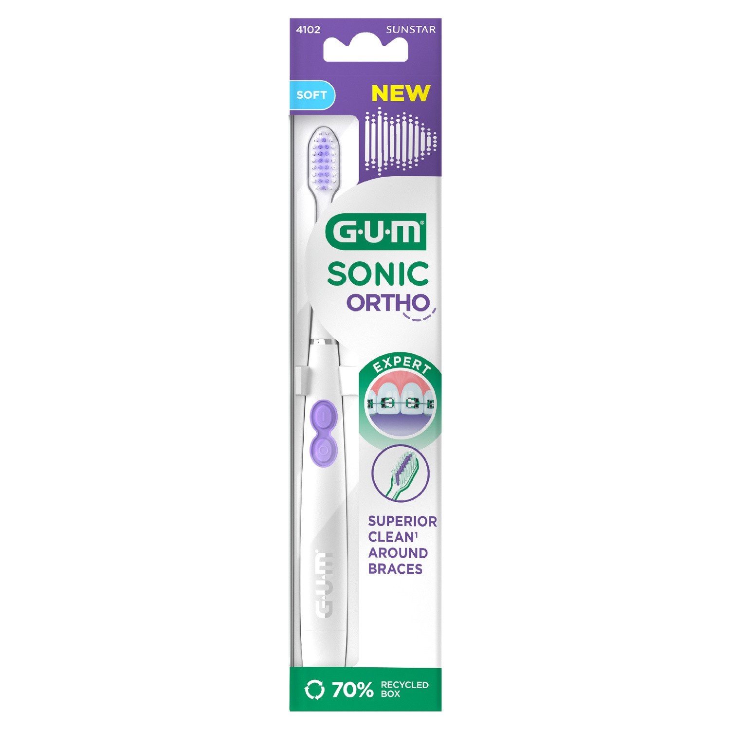 Brosse à dents sonique Sonic Power Ortho - GUM