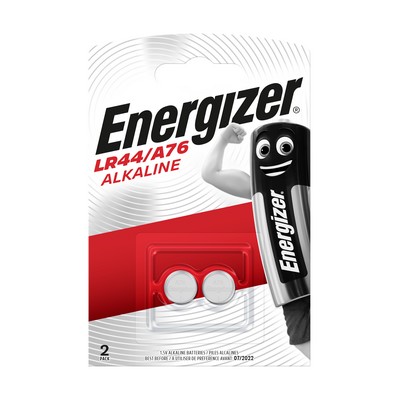 Pilhas botão alcalinas LR44/A76 x2 - ENERGIZER