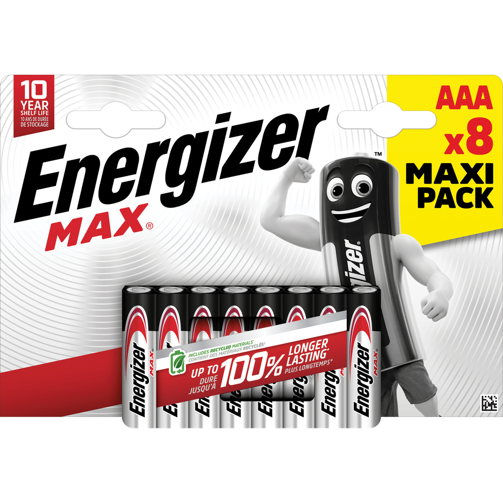 Lot de 8 piles AAA Max - ENERGIZER