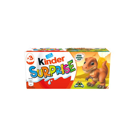 Ovos de chocolate de leite KINDER Surprise x3 - KINDER