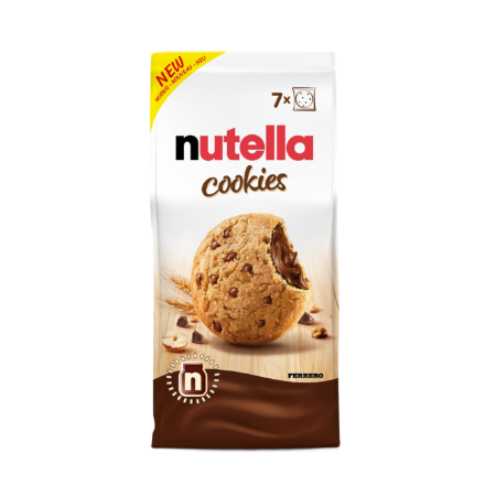 Cookies au cœur de Nutella sachet de 7 biscuits emballés individuellement 196 g - NUTELLA