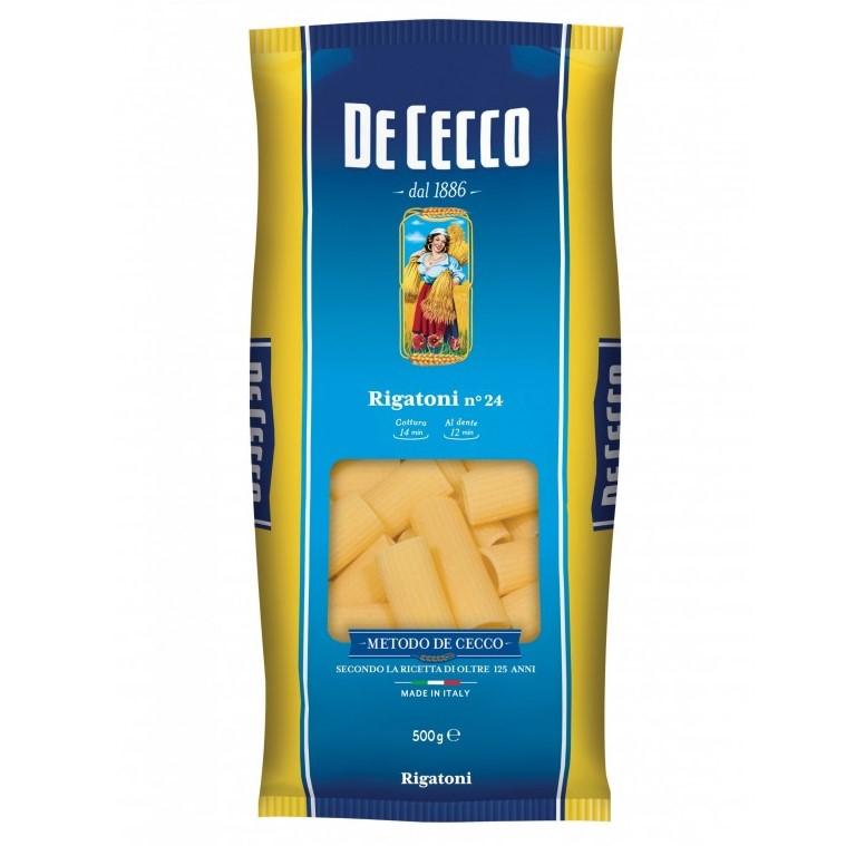 معكرونة ريغاتوني رقم 24 500 g - DE CECCO