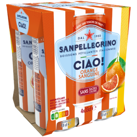 4x33cl Sanpel Ciao Orange Sang