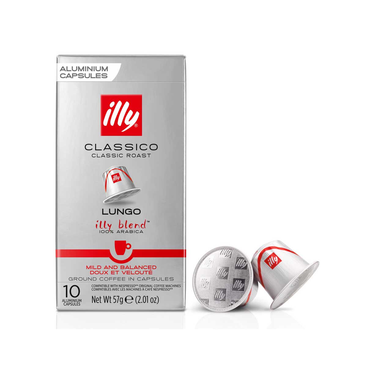 10 Capsules Compatibles Nespresso Classico Lungo - ILLY
