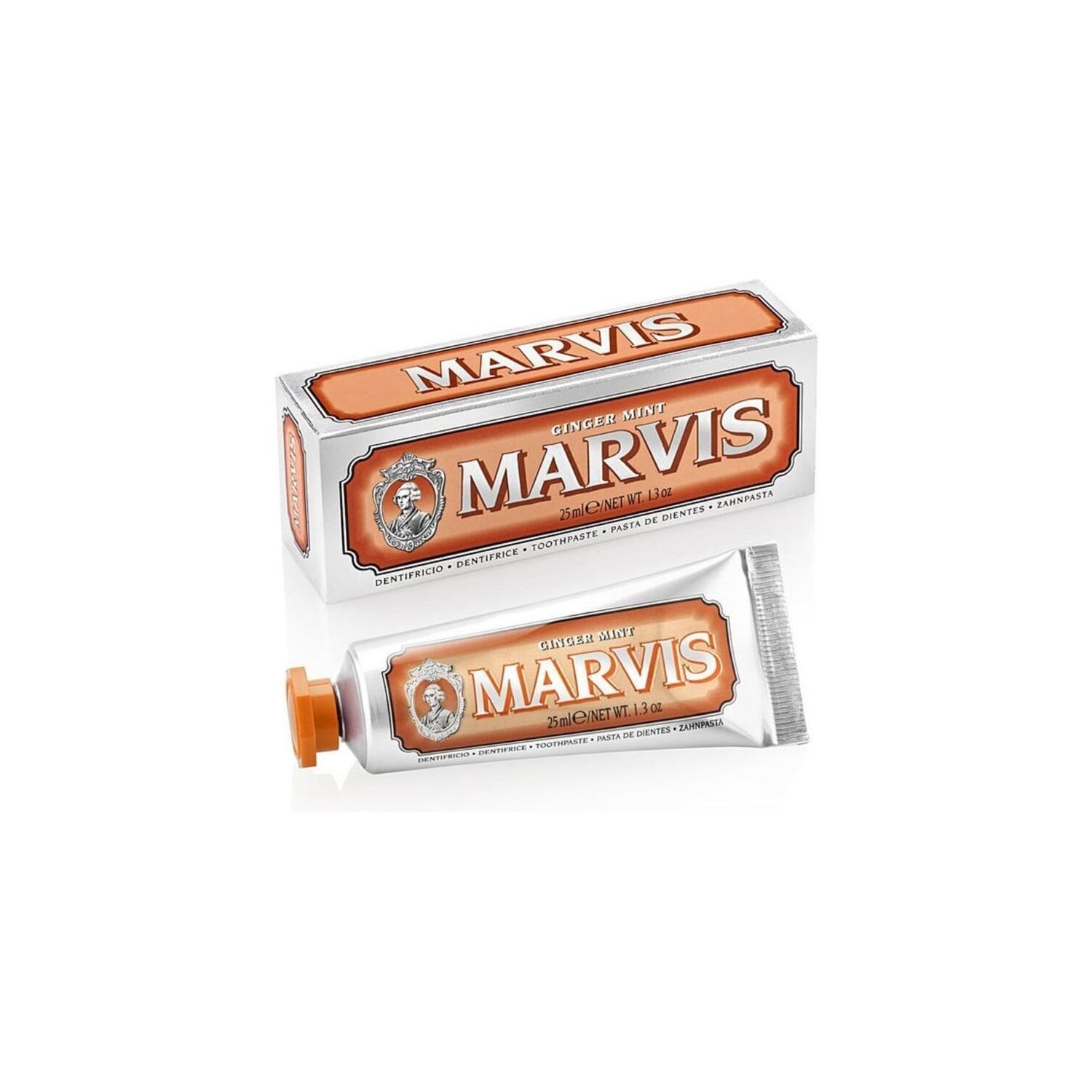 Dentifrice Ginger Mint (gingembre menthe) 25 ml - MARVIS