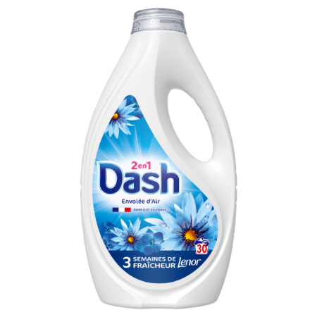 Lessive Liquide 2en1 Envolée d'Air 30 Lavages 1,35L - DASH