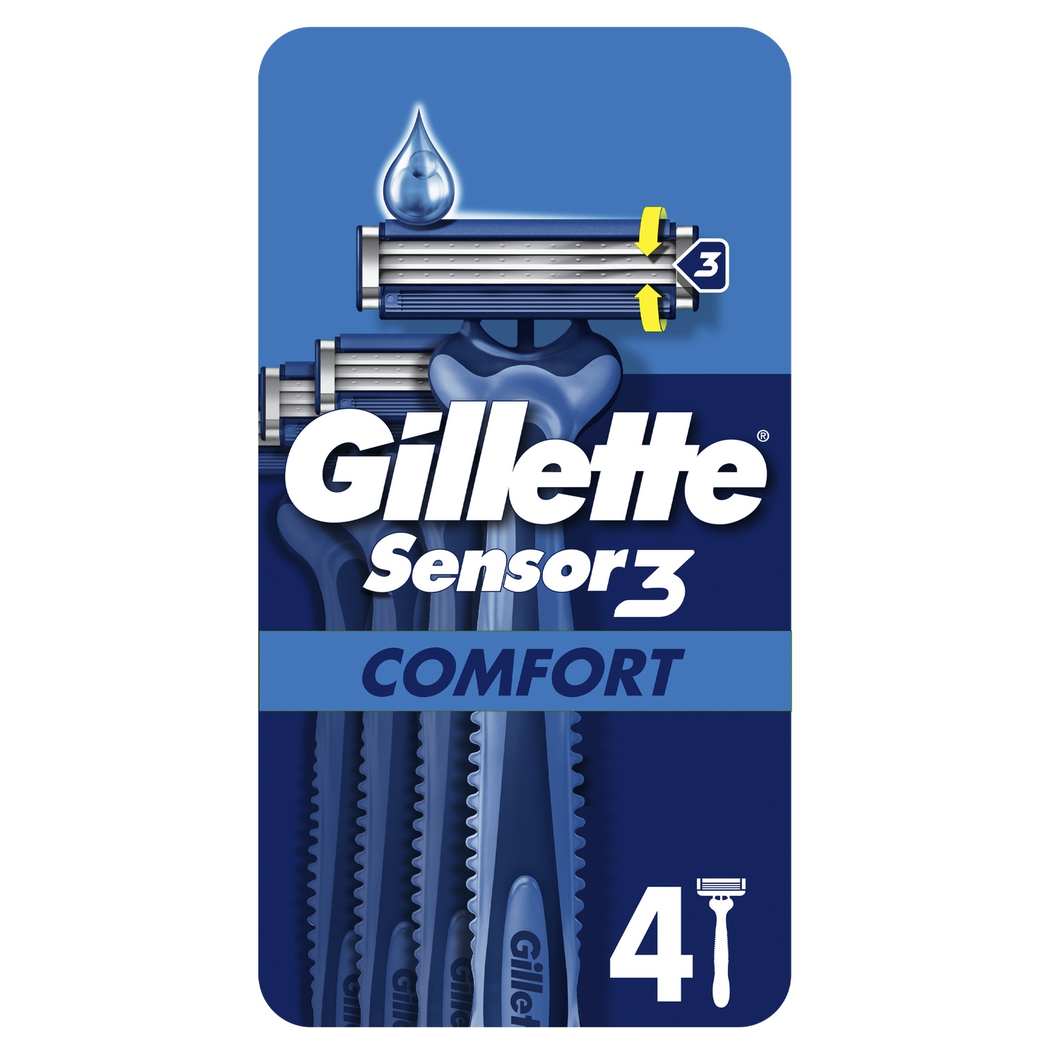 Rasoirs Jetables Sensor 3 Comfort - GILLETTE